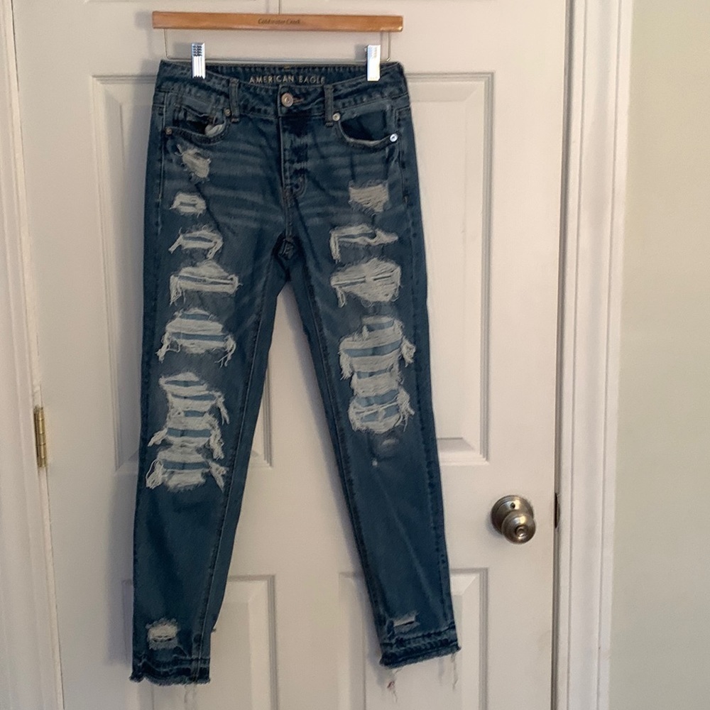 American Eagle TOMGIRL JEANS Size 00 #size #516